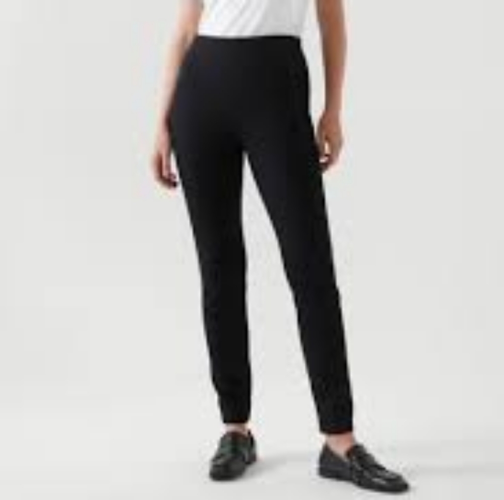 COS Black Slim-Fit Ankle Zip Hem Pants  Size 4